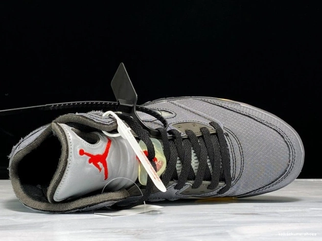 Cheap Jordan 5 Off-White CT8480-001 x Black Air 0822